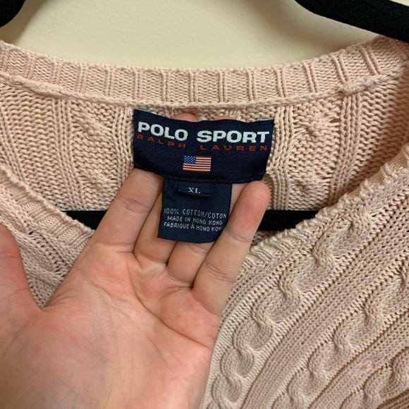 Light pink Ralph Lauren Sweater XL - Picture 3 of 4